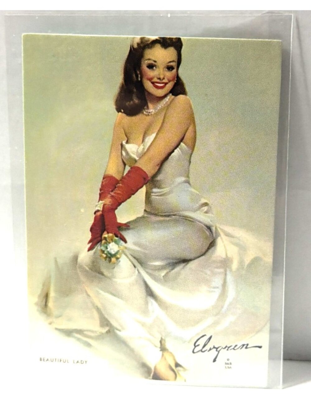 1993 Gil Elvgren Calendar Pinup Art Card Single #55 Beautiful Lady Comic Images